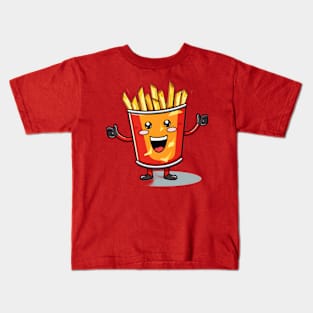 kawaii french fries T-Shirt cute potatofood Kids T-Shirt